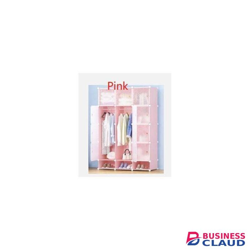 Nunix Portable 3- column plastic Wardrobe
