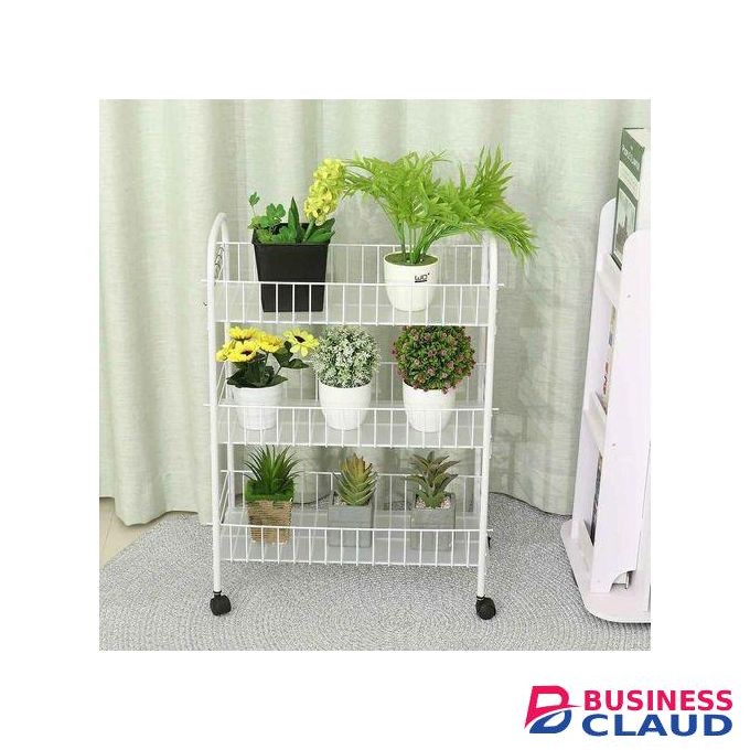 All Use Fruit Stand Rack Trolley/Flower Stand/Books Storage Display/Cutlery Organizer/Spice Rack