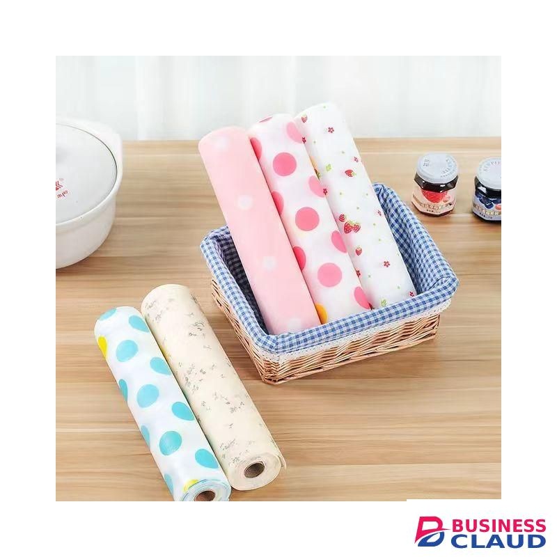 1roll Wardrobe Moisture-proof Mat Printing Cabinet Drawer Pad Kitchen liner
