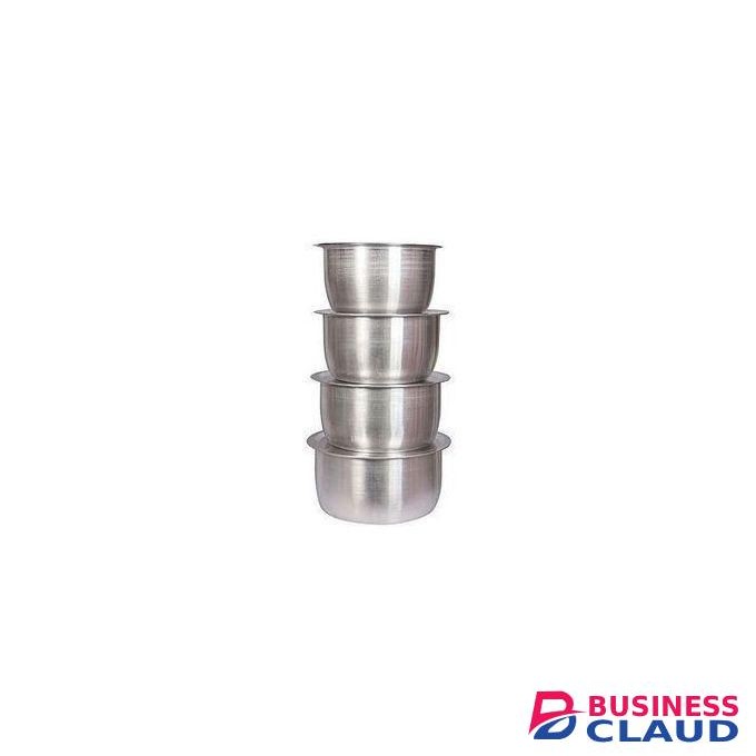 HEAVY 4pcs Set Of Stainless Aluminum Sufurias.