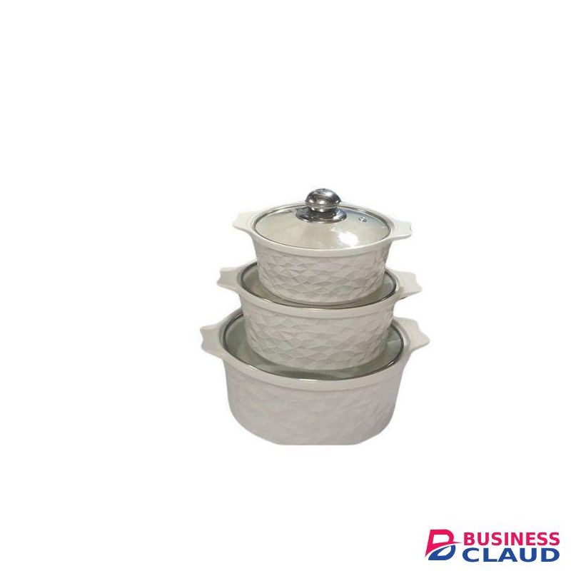0+1 3pcs Adorable Ceramic Soup Bowl With Lids