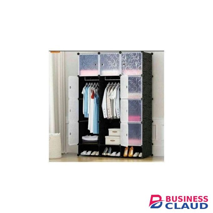 Tajiri Portable 3-Column Plastic Wardrobe