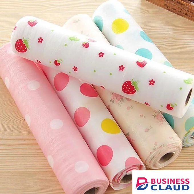 1roll Wardrobe Moisture-proof Mat Printing Cabinet Drawer Pad Kitchen liner 300cm