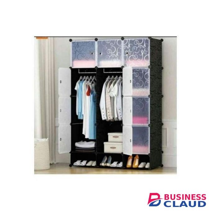 Modern 3-Column Plastic Wardrobe – Strong, Spacious & Easy-to-Assemble Storage Closet for Home (Durable & Premium Quality)