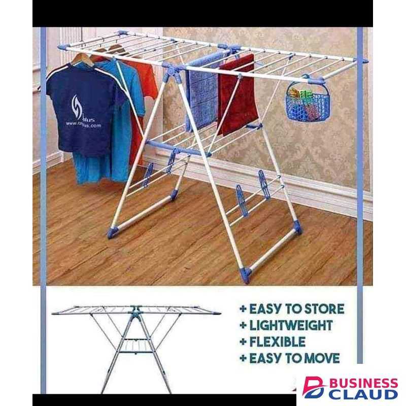 Outdoor clothes drying rack