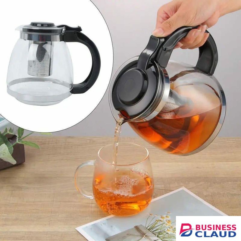 1500ml High Borosilicate Glass Infuser Kettel -Heat Resistant tea & Cofee maker with Filter