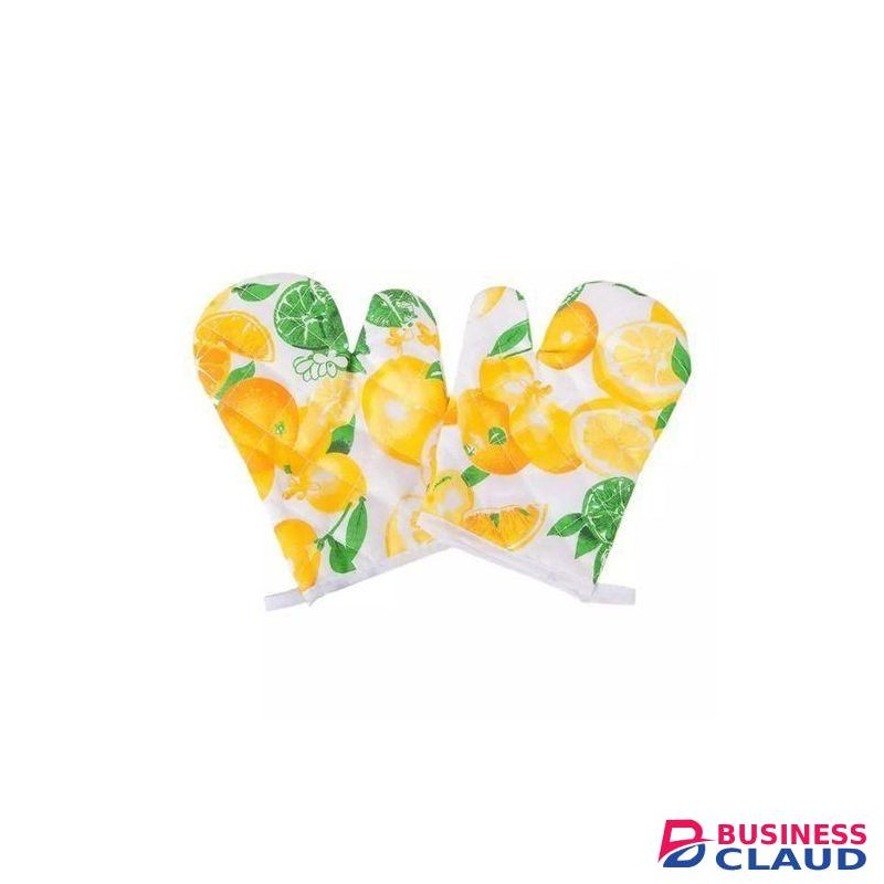 1 Pair Heat Resistant Kitchen Cotton Thickened Oven Gloves