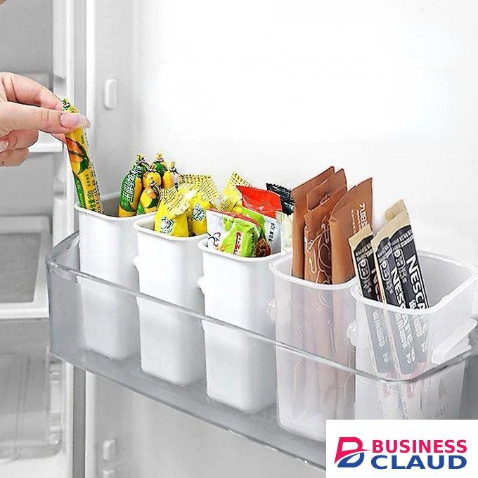 2pcs Fridge Organizer Food Fresh Storage Box Refrigerator Side Door Vegetable Fruit Spice Organizer Food Container Kitchen Storage