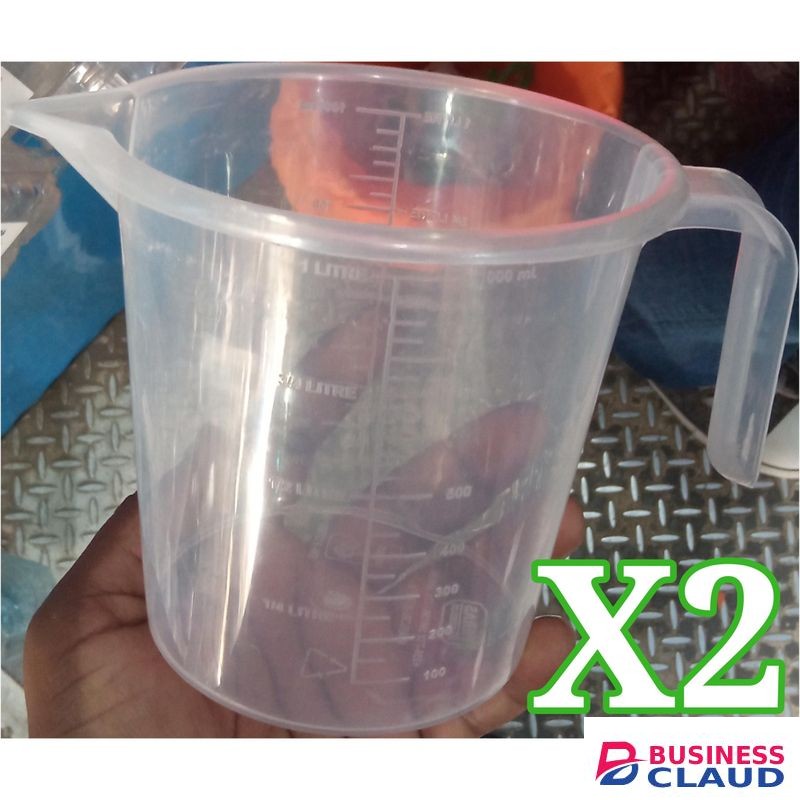 Plastic Measuring Jar X2
