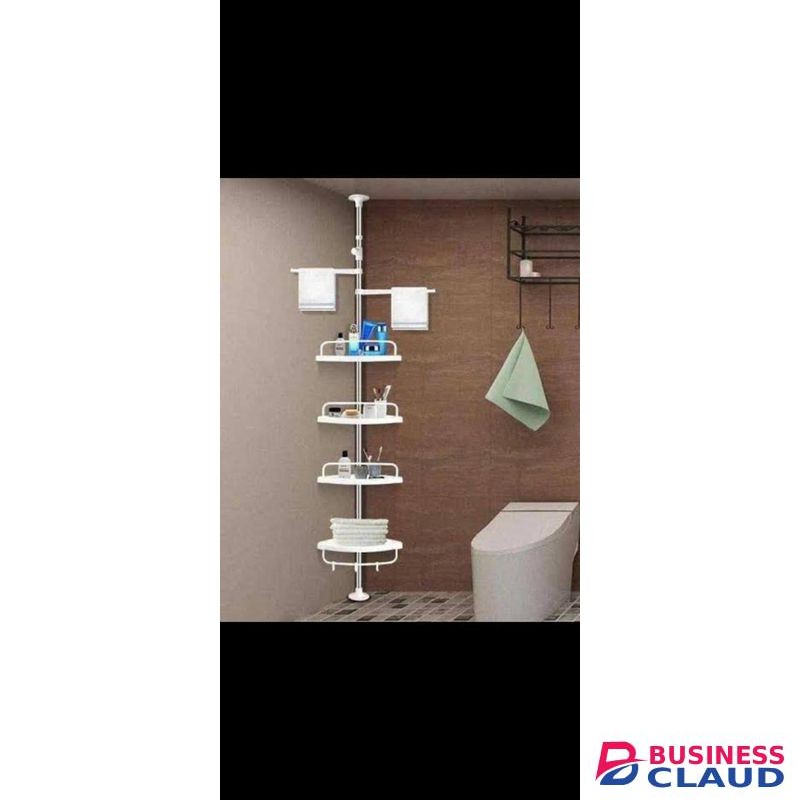 Home Club Telescopic Bathroom Corner Shelf