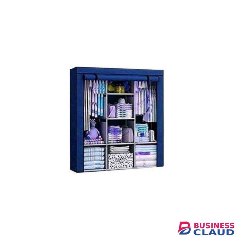 Nunix Wardrobe Metallic 3 column portable