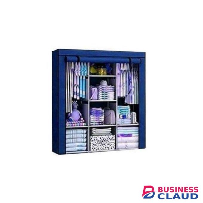 Nunix Wardrobe Metallic 3 column portable