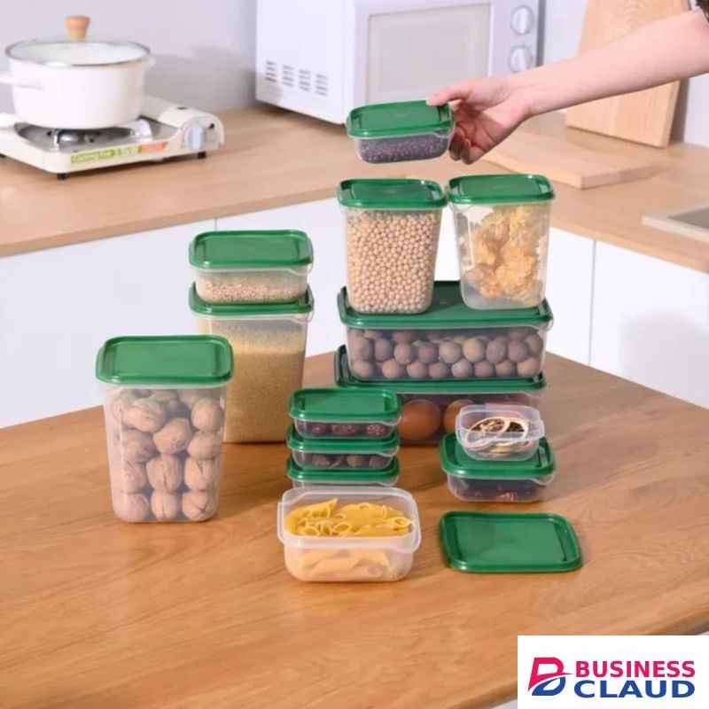 17pcs Crisper food storage containers