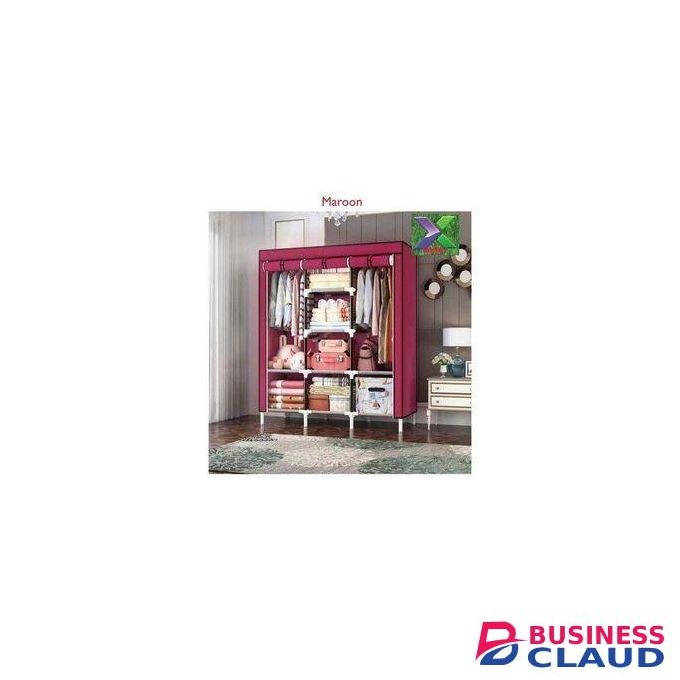 3 Columns Portable Metallic Wardrobe