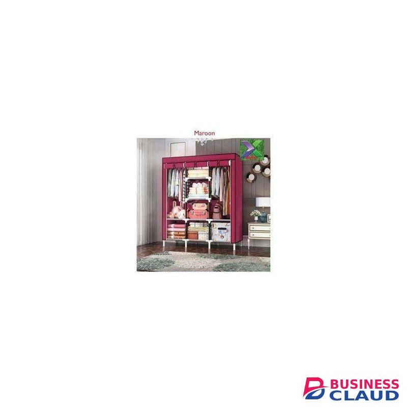 3 Columns Portable Metallic Wardrobe