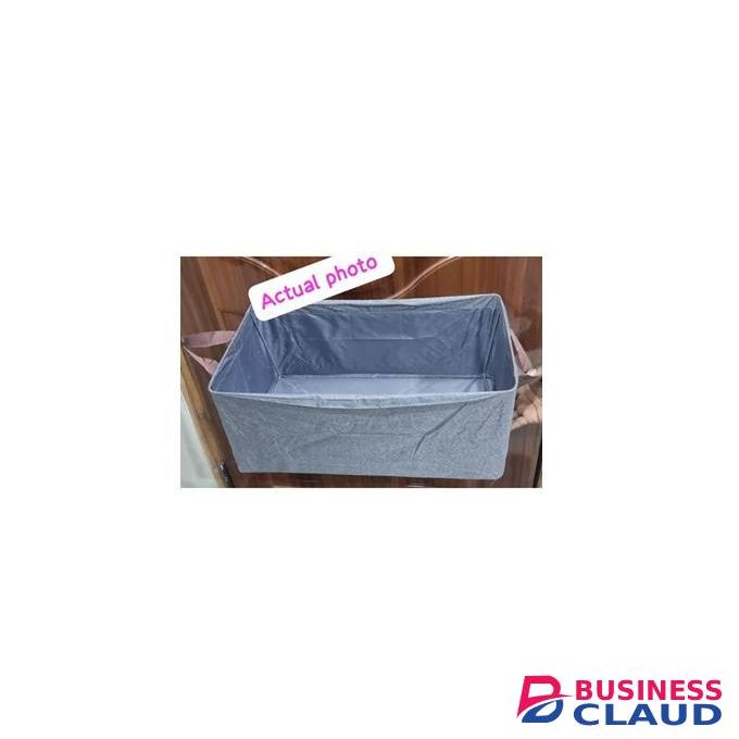 Foldable Grey Clothes Storage Bag / Organizer – 47 × 29 × 20cm