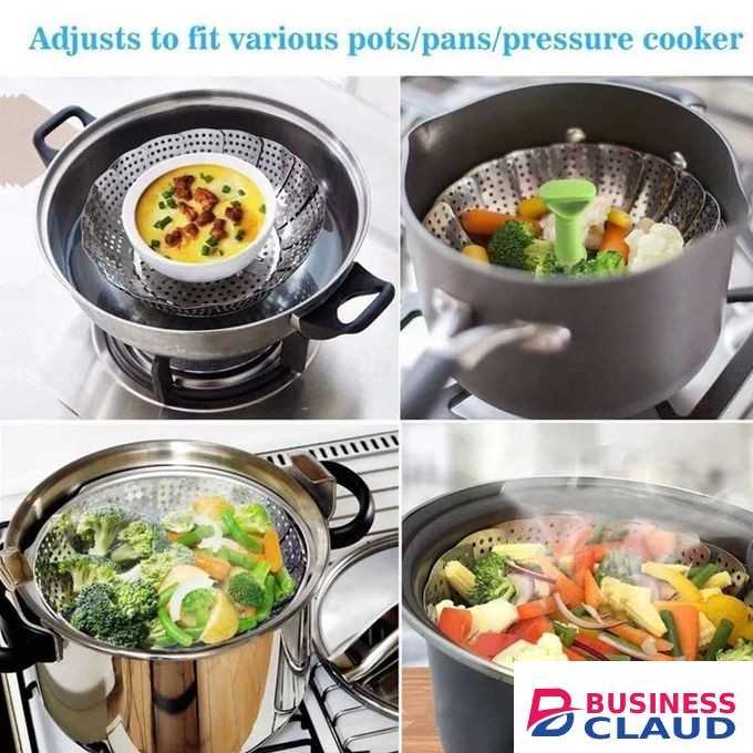 S/Steel Food Steamer Basket 28cm