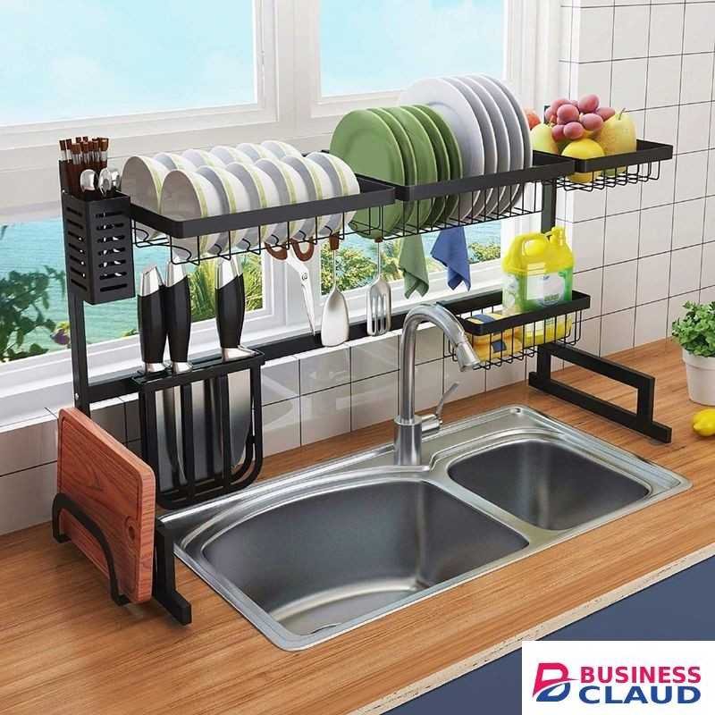 Rustproof Over The Sink Stainless Steel Dish Rack
