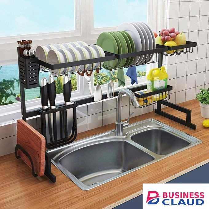 Rustproof Over The Sink Stainless Steel Dish Rack