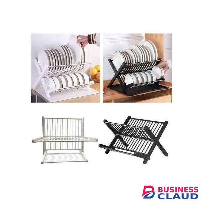 X Folding Dish Drain Rack