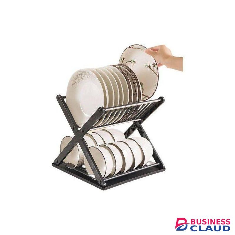 X Folding Dish Drain Rack