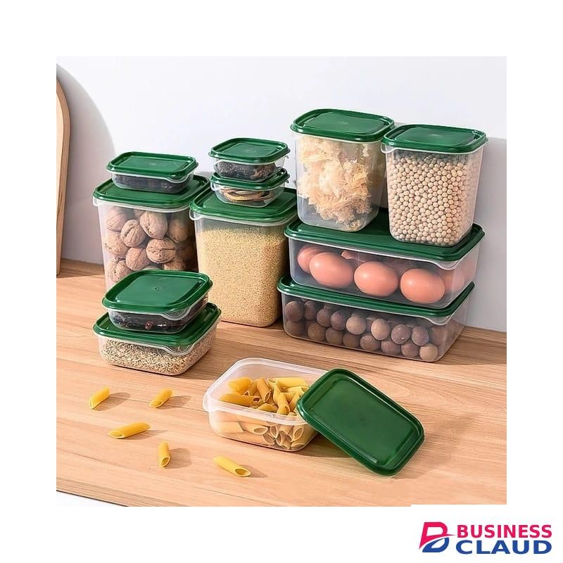 17 Pcs/Set Food Containers Storage Box Sealed Crisper