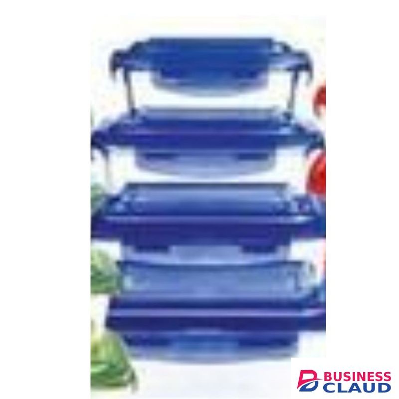 Signature 4PCS Versatile Borosilicate Glass Food Containers or Fridge Food Storage Set