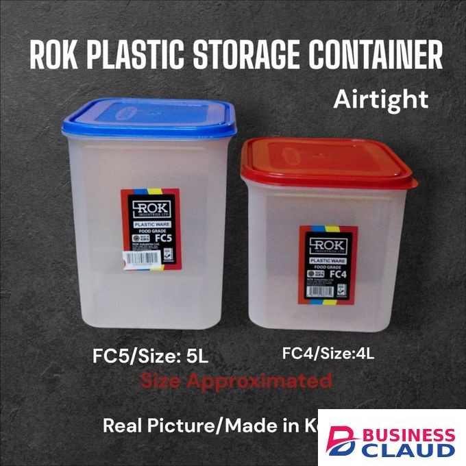 Rok Plastic Storage container Square. 3 pcs