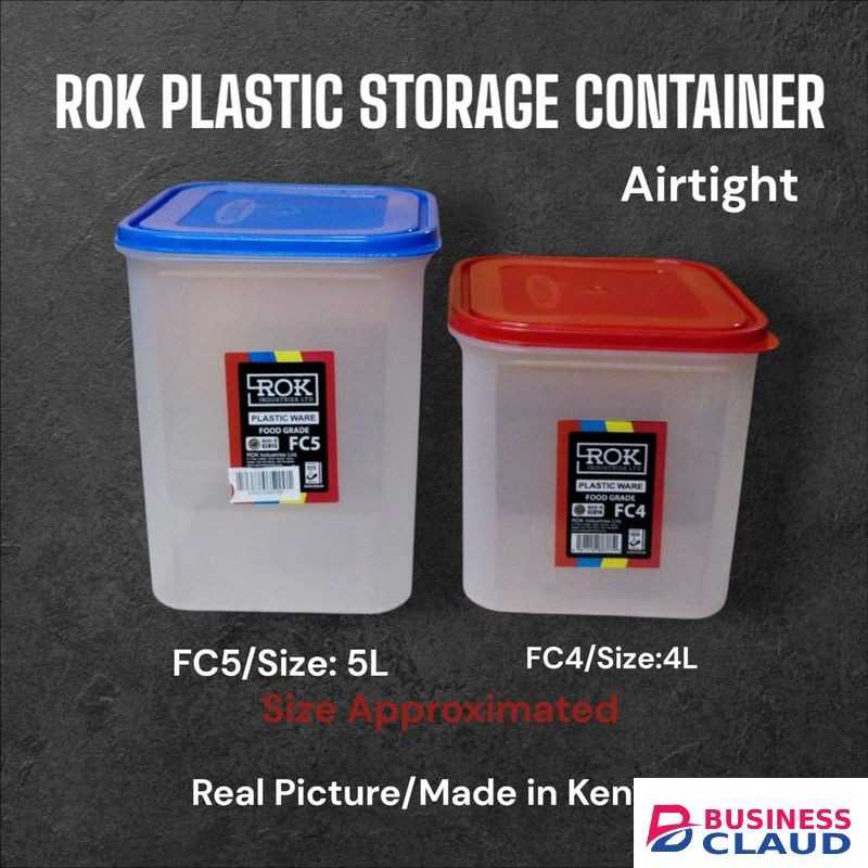 Rok Plastic Storage container Square. 3 pcs