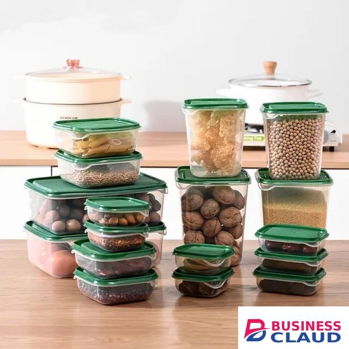 17pcs Crisper Food Storage Containers – Microwavable