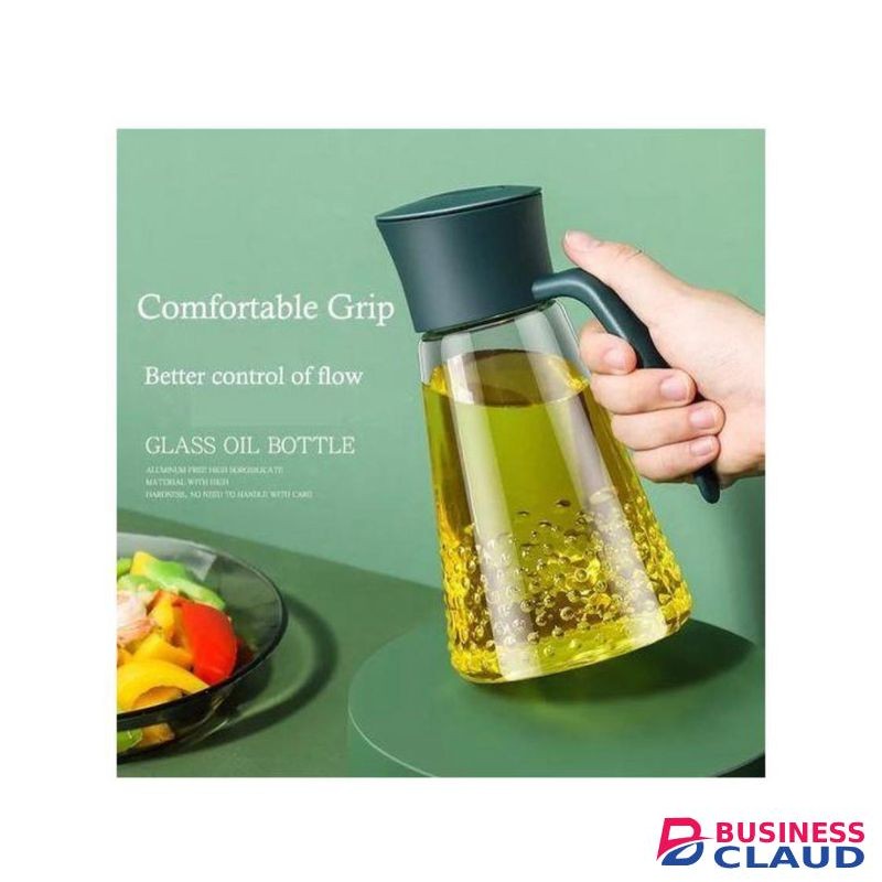 Auto Flip Glass Oil Dispenser Bottle -Leak proof precision pour spout ,Easy one Handed use ,ideal for Cooking Oils ,Vinegar and Sauses -Stylish Durable and Mess Free Kitchen Accessory