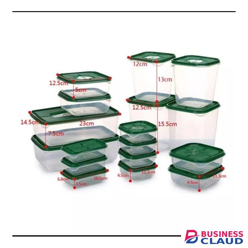 17 PCs Sets Fresh-keeping Food Storage Box Set
