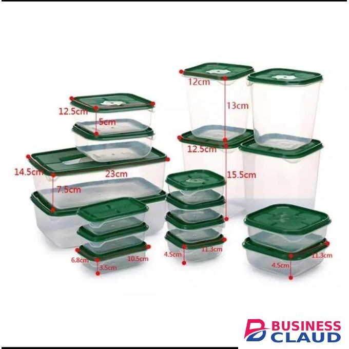 17 PCs Sets Fresh-keeping Food Storage Box Set