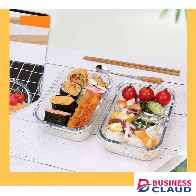 1520ml Large borosilicate Glass Container Food Storage with Lids - airtight, snap & lock shut lids Leakproof, thermal resistant BPA-Free, stackable fridge organizer Oven & Microwave