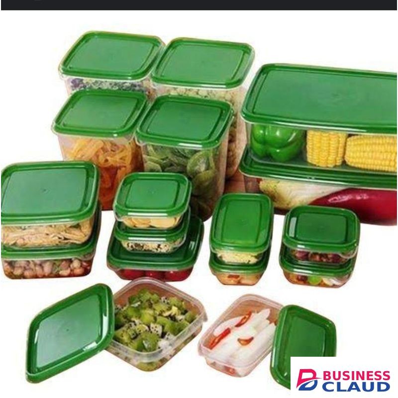 17 Pcs Food Storage Containers Set with Lids - Stackable, Clear & Airtight Meal Prep Bowls