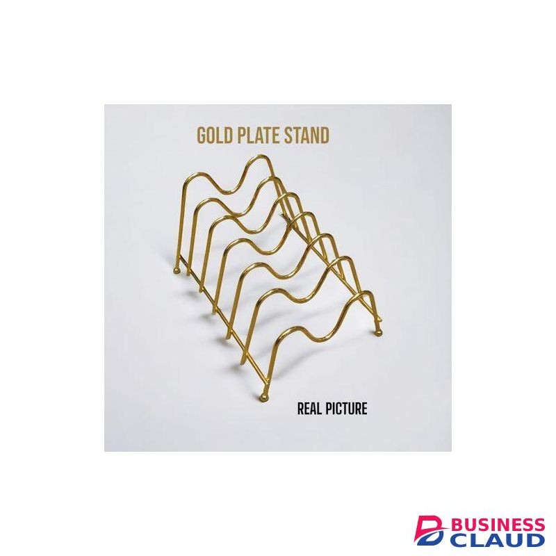 Plate stand gold