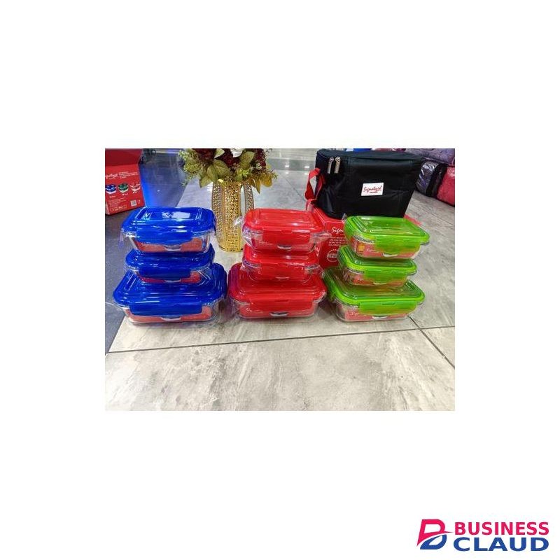 Signature Food Grade Glass Lunch Box Set