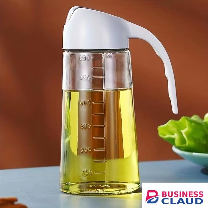 Glass Oil Pot Leak-proof Oil Jar Household Soy Sauce Vinegar Seasoning Flavor Bottle Jar Set Special Oil Container