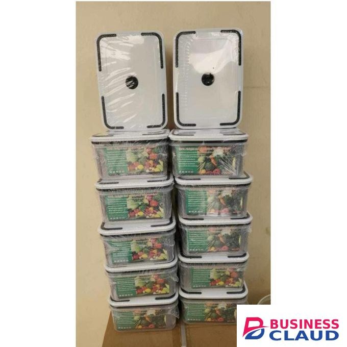 5 in 1 Organizing Fridge Food Storage Containers with lid for lunch,Meal prep ,Leftovers and microwave