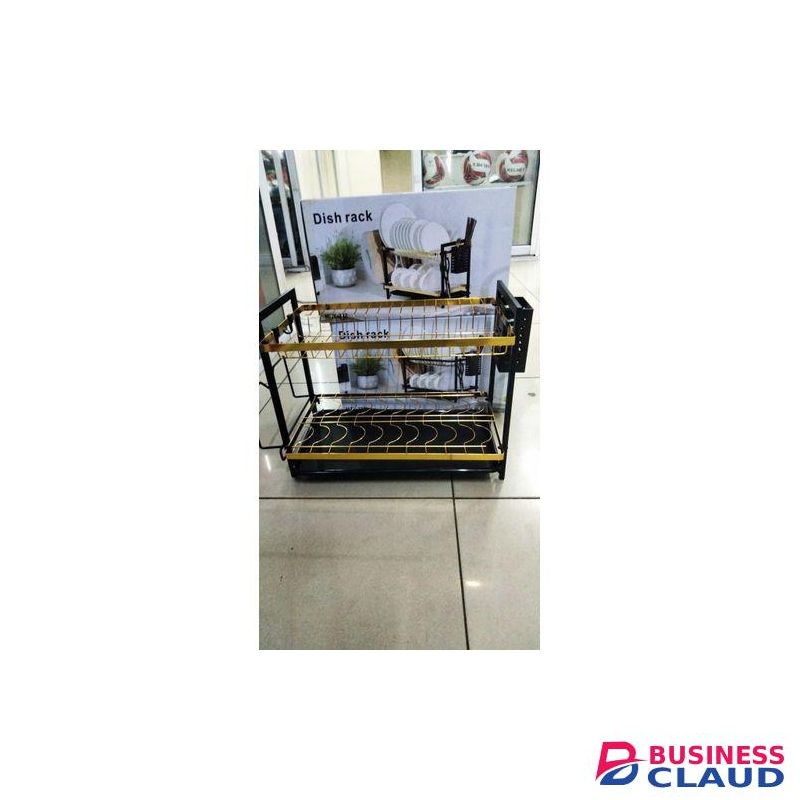 Beautiful 2-tier dish rack with drip tray