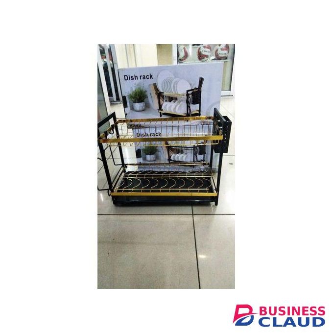 Beautiful 2-tier dish rack with drip tray