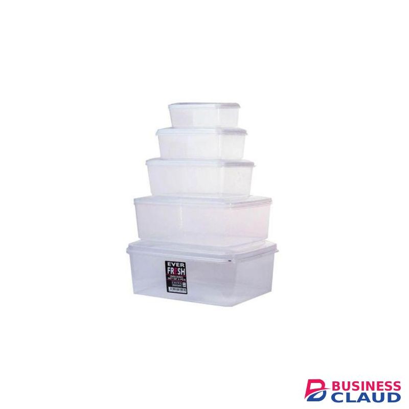 Ever Fresh Multipurpose Kitchen Food Storage Containers - Set Of 5