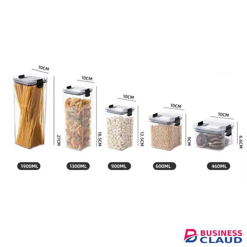 Airtight Food Plastic Storage Jar, organizer for Fridge and Kitchen