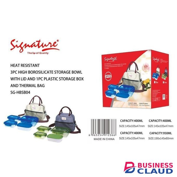 Signature 4pcs casserole lunch box