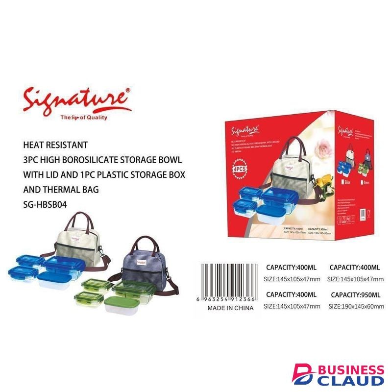 Signature 4pcs casserole lunch box