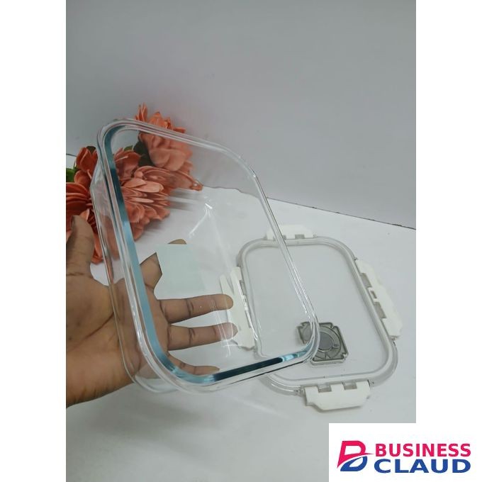 Airtight borosilicate glass storage/ snack box