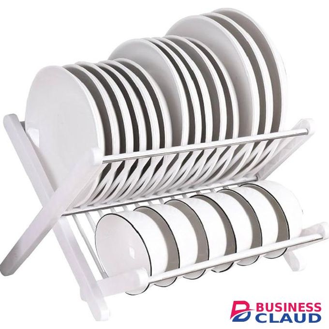 X Shape Foldable Dish Draining Rack
