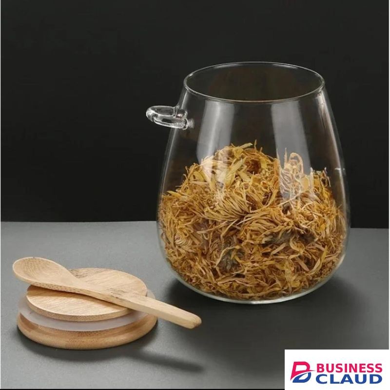 Un Branded Glass storage canisters