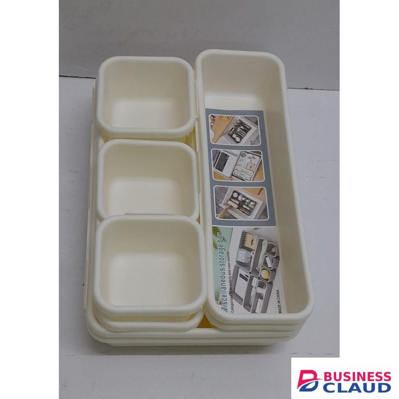 Adjustable Plastic Drawer Organizer – Multi-Purpose Storage for Kitchen, Cosmetics & More