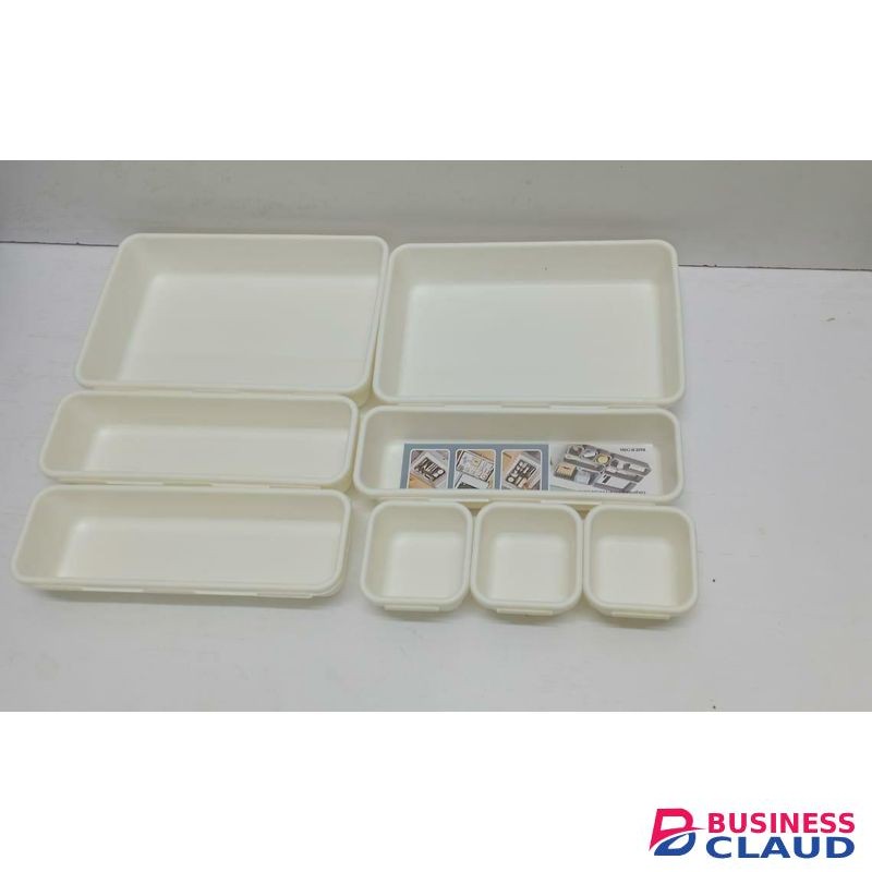 Adjustable Plastic Drawer Organizer – Multi-Purpose Storage for Kitchen, Cosmetics & More